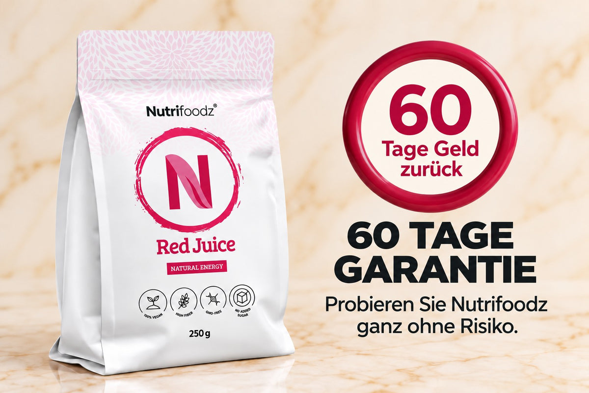 60 Tage Geld-zurück-Garantie auf Nutrifoodz®