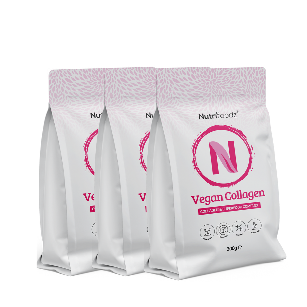 Nutrifoodz Colágeno vegano - paquete de 3 (10% de descuento)