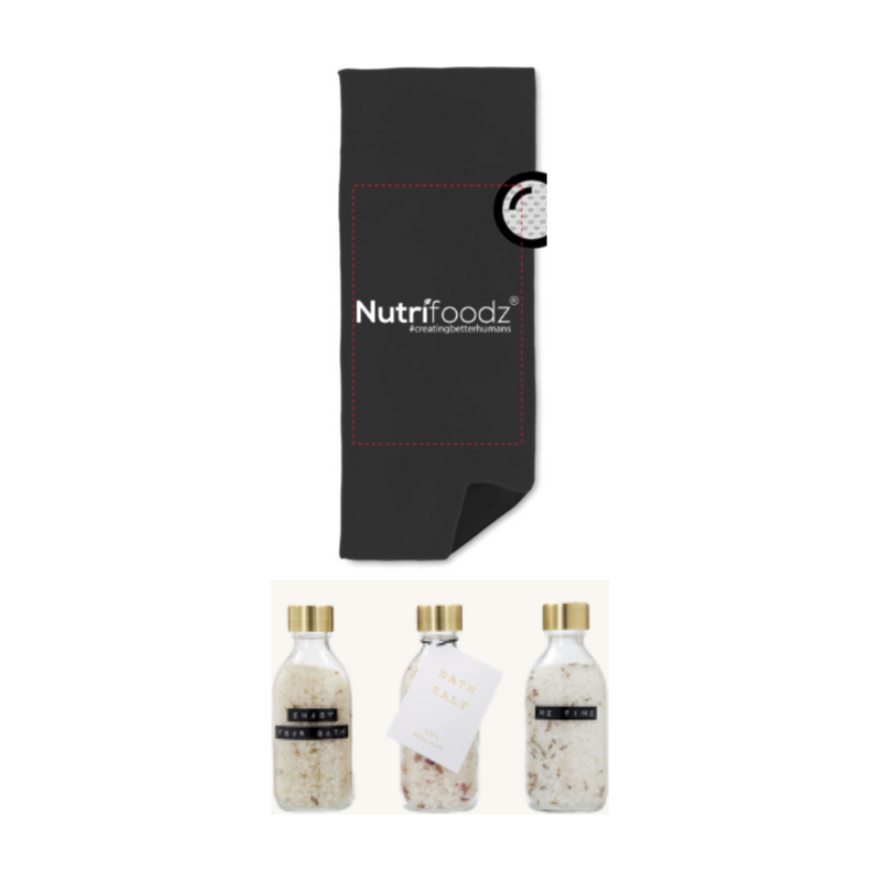 Nutrifoodz Entspannungspaket (Badesalz + Handtuch)