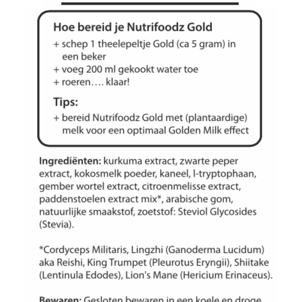 Nutrifoodz® Gold | REWARD